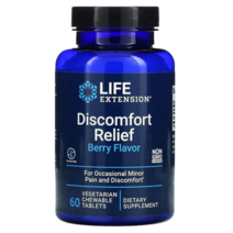Life Extension Discomfort Relief [PEA] 600mg Berry 60 Vegetarian Chewable Tablets [2개월분], 3EA, 3개, 60정