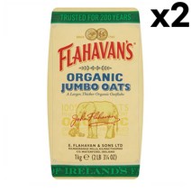 Flahavans Jumbo Oats 플라하반 점보 오트밀 1kg 2팩, 1개