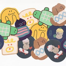 로마네 마우스패드 PVC 논슬립, 마린, 1개
