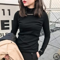 동자언니 bebedi 여성용 조이나 목폴라 긴팔티