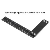 스크라이버 목공 스크라이빙 눈금자 사각 눈금자 알루미늄 T자형 눈금자 Woodraphic Precision Square T 속도 측정 눈금자 알루미늄 사각 눈금자, 상품상세참조, 상품상세참조
