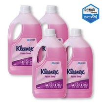 크리넥스 폼 솝 로즈라일락향 1.95L x 4개 대용량 핸드워시56034, 단품