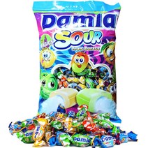 대용량 담라 사워 소프트 캔디1kg/쫀드기/하리보/해피무/마이쮸, 대용량 담라 사워 소프트 캔디1kg