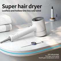 슈퍼 헤어 드라이어 차이슨 드라이기 가벼운 저소음 음이온 프리미엄 헤어 드라이어, 한국, 보라색 7 부품