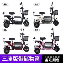 다인승 오토바이 삼륜 전동차 세발 전기 스쿠터 미니 카트 미니 노인 장애인, 48V, 리튬 배터리 25A 100km 주행 3인승