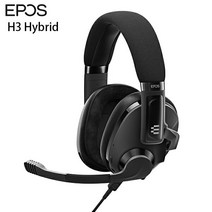 [내일락] EPOS H3 Hybrid Black Bluetooth 밀폐형 무선 유선 게이밍 헤드셋 # 1000890 이포스 (헤드셋 이어폰 마이크·Bluetooth)