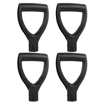 도로비 염화칼슘 제설용품 넉가래 눈치우는 4Pcs D 그립 손 삽 손잡이 특종 다시 보호기 교체 Raking 원 예, 01 Black