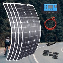 태양광패널 태양열 캠핑용 발전기 태양광발전 판넬 모듈 태양전지판 설치 전지 300w 200w 100w 400w 유연한 etfe 애완 동물 전지 pv 단결정 셀 12v 24v, 400w 애완 동물 패널 키트