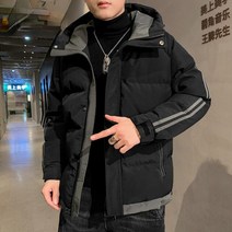 남성패딩점퍼 남자겨울패딩 YOLANFAIRY 겨울 자켓 남성 겨울 파카 남성 패딩 자켓 후드 따뜻한 실크 같은 면화 남성 의류 Veste Homme FCY