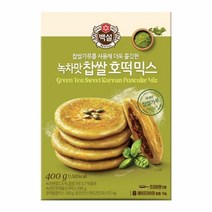 CJ 수제호떡 대표간식 쫄깃함 녹차맛 찹쌀호떡믹스 400 g 아이간식, 2개