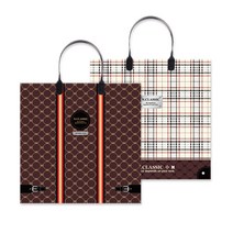 2000PP 체크쇼핑백 1봉 10개입/PP쇼핑백/비닐쇼핑백/선물포장지, 2000PP 체크무늬 10개입