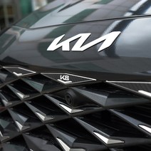 간지 K8 GL3 프론트 그릴 라디에이터 몰딩 플레이트 파츠 액세서리 튜닝 용품, 실버-그릴포인트