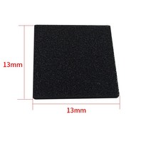 고밀도 활성탄 폼 130x130x10mm 필터 납땜 연기 흡수 장치 ESD 추출기 여과 도구 5 개, 한개옵션0