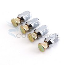 자전거허브 M12x1.25 육각 너트 10. 스틸 스플라인 나사 4 개 TV Go krt 버기 쿼드 자전거 차량 모토 휠