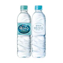 농심 백산수 무라벨 생수, 500ml, 20병
