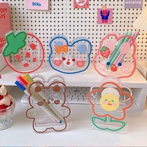 국내최다구성 귀여운 캐릭터 투명 아크릴 연필꽂이 인테리어 화장소품케이스, 24. 코카콜라, 1개