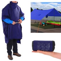 씨투써미트 씨투써밋 나일론 타프 판초 블루(435g), free -