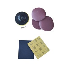 케이엠 전동드릴 원형사포 샌딩페이퍼 종이사포 3인치 4인치 5인치 빼빠 철물 샌드페이퍼, 8공 5인치 800방 20장 (사포패드 미포함), 1개