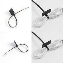 메모할 수 있는 마크타이 250P세트 160MM 블랙 전선줄정리 선정리