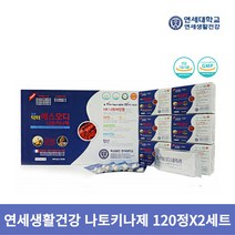 연세 명품닥터에스오디 나토키나제 칸달로프멜론 HK나토배양물 120정 2세트