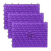 [트윈스몰] DIY 지압매트/발매트/지압발판/조립식매트, 퍼플, 3개입