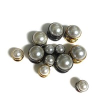 10번 진주 솔트레지 7mm부터15mm 금속장식 가죽공예 악세서리 가방부자재 10개set, 엔틱, 10번 진주솔트 13mm