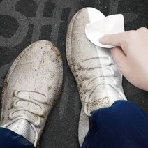 운동화 닦는 티슈 신발클리너 세탁 세척 12매 청소 지우개 닦기 얼룩제거 이염제거 세정제, 1개