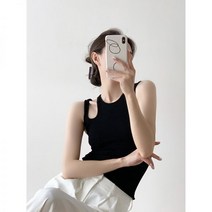 코바늘조끼 여자 여성 민소매 모리룩 크로쉐 여름 할머니