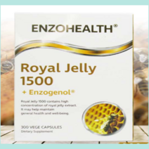 로얄제리 로얄젤리 엔조제놀 뉴질랜드 엔조헬스 1500 300베지캡슐 10개월분, 1통