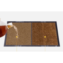 신발소독매트 문매트 살균 방역 코일 발판소독기, 갈색과 노란색, 60x90cm