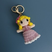 크리에이티브 핸드 우븐 인형 펜던트 DIY 귀여운 양모 크로셰 캐릭터 이미지 자동차 열쇠 고리 또는 휴대, 07 Style 003-A