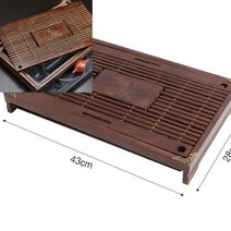 나무 다도 차판 브라운 휴대용다기세트 홍차도구