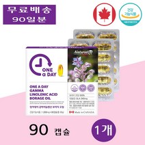 네추럴라이즈 원어데이 감마리놀렌산 감마리놀레산 달맞이유 보라지오일 효능 90캡슐 1개, 1통