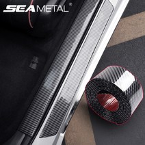 자동차 스티커 고무 스트립 스크래치 방지 도어 씰 보호기 탄소 섬유 자동차 임계 보호 범퍼 필름 스티커 자동차 스타일링, [01] 7CM x 25Meters