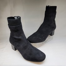 탠디 여성 5cm 기장 16cm 블랙세무 옆지퍼 코줄 삭스앵클WA122M506SA101