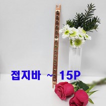 (샤인) 접지단자대 접지부스바 15P 1개/국산/동부스바 분전함/분전반제작