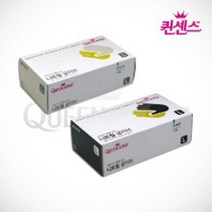 퀸센스 니트릴 글러브 요리용 위생장갑 100장, 1, M_화이트