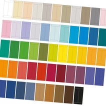 고급칼라봉투 밍크지 53칼라 규격(85x170mm)100매, 35 주황