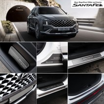 JS automotive 더뉴싼타페 TM 차량전용 메탈 도어커버 도어스텝 스커프 엠블럼 실내외 포인트 로고 튜닝 몰딩 가드보호 용품, 추가옵션01_AL 시트조절몰딩_운전석 1p
