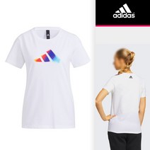 아디다스 UST 3S BAR 여성 면 반팔 티셔츠 HE9979