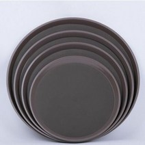 논슬립 쟁반 카페 트레이 원형 쟁반 PC 쟁반 35.5cm, 중35.5cm