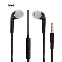 전화 이어폰 & 헤드폰Samsung-ehs 64 스마트폰 헤드셋 내장 마이크 3.5mm 유선 이어폰 삼성 화웨이 샤오미, 03 black no box