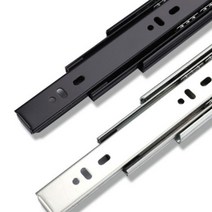 3단서랍장댐퍼 고강도슬라이딩레일 싱크대 블랙/16인치(400mm)