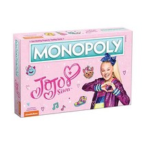 모노폴리 JoJo Siwa 에디션 - JoJo의 시그니처 리본 등 특징 공식 라이선스 및 수집용 게임 모든 연령대를 위한 훌륭한 가족