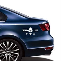 차박 캠핑 동호회 차량용 데코 스티커 새차선물 차량용품 드레스업 카스티커 커스텀, 중형, 그레이