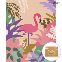 아트조이 DIY 명화그리기 (물감2배) 행운을 가져다주는 홍학 40x50cm