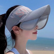 은창]밴딩 사이드캡 스포츠 선캡 모자 사계절 여성 가을 겨울 면모자 여름 선캡 봄 썬캡