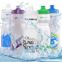 락브로스 자전거 물통 물병, 750ml 프리런 화이트블루
