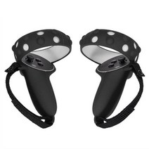 가상 3D VR oculus quest 2 vr 액세서리 용 보호 커버 vr 컨트롤러, 블랙 에이
