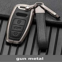 원격 키 케이스 커버 셸 아우디 Q7 보호대 홀더 포브 액세서리, black A